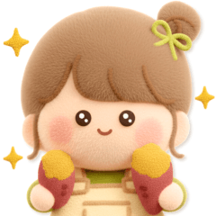 [LINEスタンプ] 【3Dぬいぐるみ】秋のおだんごちゃん。
