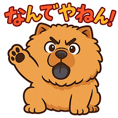 [LINEスタンプ] 関西弁チャウチャウ ゆかいな日常スタンプ