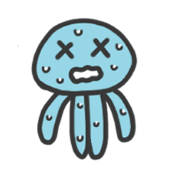 [LINEスタンプ] 夏のくらげくん