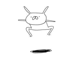 [LINEスタンプ] うさぎ帝国 〜黙〜（再販）