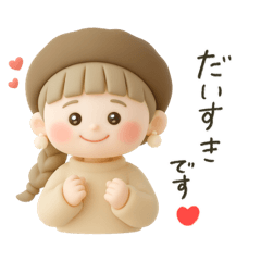 [LINEスタンプ] ゆるっとかわいいオシャレな女の子