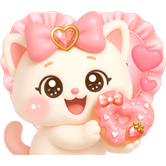 [LINEスタンプ] 超きゅん❤️みるねこ ふんわり3Ddays❤️