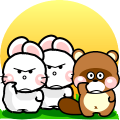 [LINEスタンプ] おはうさ再び【季節イベントぷっくり3D】