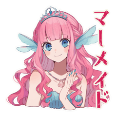 [LINEスタンプ] 美麗★人魚姫のメルヘン日常