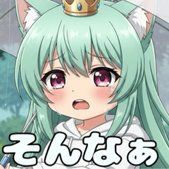 [LINEスタンプ] 悲しい時も踏ん張りたいみなみちゃん