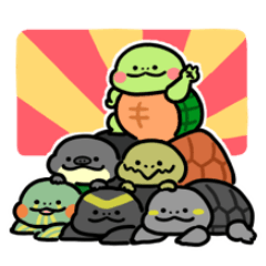 [LINEスタンプ] 新！かめ日和