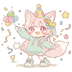 [LINEスタンプ] 毎日使えるスタンプちびキャラ ケモミミver