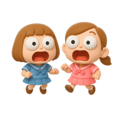 [LINEスタンプ] イチコとニコの双子スタンプ