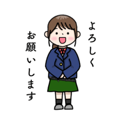 [LINEスタンプ] 吹奏楽部2‼︎ピッコロ奏者の女の子