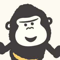 [LINEスタンプ] はっちゃけ！！！ ゴリラ