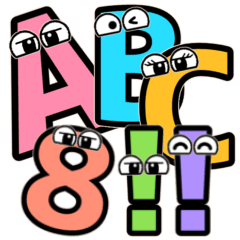 [LINEスタンプ] カラフル可愛いモンスター♡アルファベット