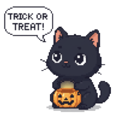 [LINEスタンプ] レトロ風ピクセルハロウィン