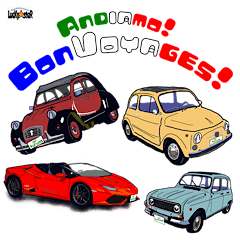 [LINEスタンプ] Andiamo！Bonvoyages！