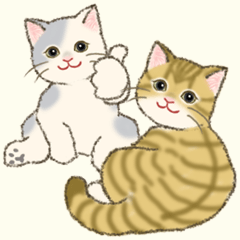 [LINEスタンプ] 男性も使いやすい だらだらにゃんこ