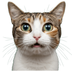 [LINEスタンプ] 三毛猫の謎すぎる日常スタンプ