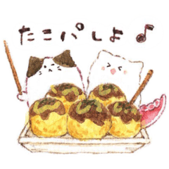 [LINEスタンプ] ハムねこの夏休み