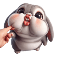 [LINEスタンプ] 不良ウサギはお笑い好き