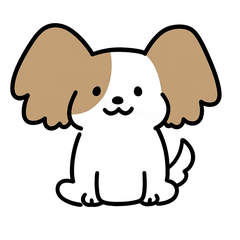 [LINEスタンプ] 毎日つかえる♪かわいいパピヨン