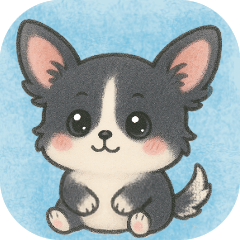 [LINEスタンプ] かわいい★チワワ【ブラックタン】