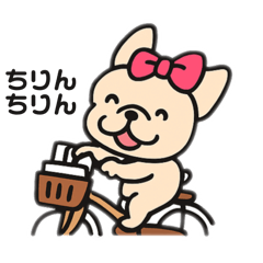[LINEスタンプ] 関西のおばちゃん風♡フレンチブルドッグ