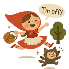 [LINEスタンプ] バレリーナ赤ずきんの毎日スタンプ