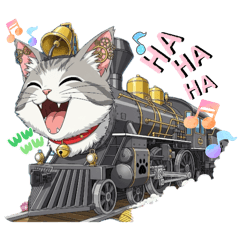 [LINEスタンプ] にゃんこ乗り