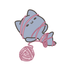 [LINEスタンプ] もっちりしたねこさん