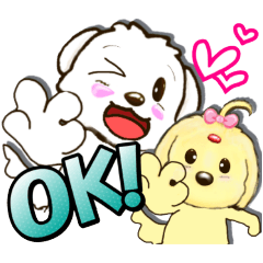 [LINEスタンプ] 琥珀＆翡翠 日常スタンプ
