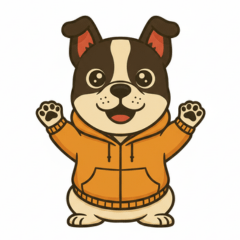 [LINEスタンプ] 日常会話で大活躍！かわいいパーカー犬
