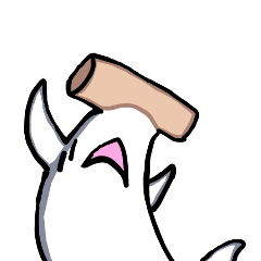 [LINEスタンプ] モルックヘッド・シャーク
