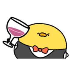 [LINEスタンプ] へんてこなヒヨコのソムリエ