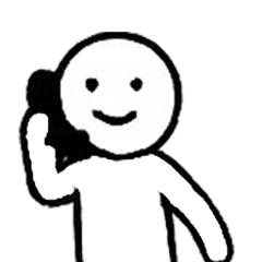 [LINEスタンプ] 電話に出るスタンプ