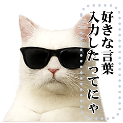 [LINEスタンプ] 文を書き込める♥サングラス猫＆more