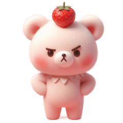 [LINEスタンプ] いちごのおバカでもかわいい
