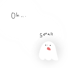 [LINEスタンプ] かわいい小さなおばけ
