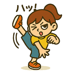 [LINEスタンプ] ダンス女子の毎日使える日常会話スタンプ