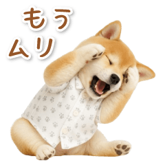 [LINEスタンプ] ネガティブな癒し柴犬