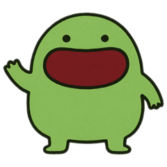 [LINEスタンプ] みどりモンスター