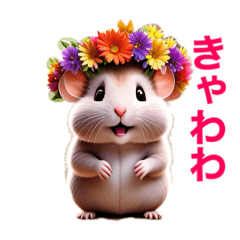 [LINEスタンプ] ❤️年中使える❤️かわいいハムスター