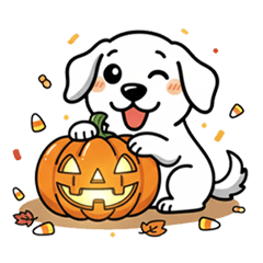 [LINEスタンプ] 秋のゴールデンレトリバー