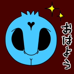 [LINEスタンプ] 【動く♪】070R-2まばたきガイコツスタンプ