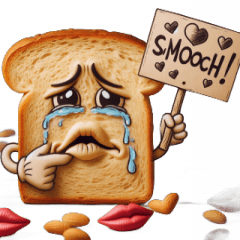 [LINEスタンプ] 超お騒がせ泣き泣きトースト