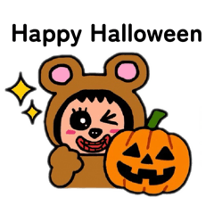 [LINEスタンプ] ポポベアの楽しいハロウィン！