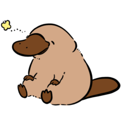 [LINEスタンプ] いやしの日常 カモノハシ編