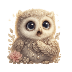 [LINEスタンプ] 無言フクロウのシュール劇場
