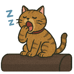 [LINEスタンプ] デブ茶トラ猫〜妃シリーズスタンプ第3弾