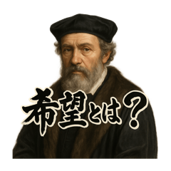 [LINEスタンプ] 偉人風な人物による深い問い