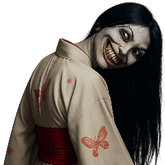 [LINEスタンプ] 怪談女鬼3-写真（改版編）