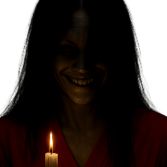 [LINEスタンプ] 怪談女鬼2写真（改版編）