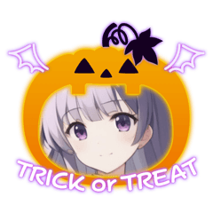 [LINEスタンプ] 美少女の秋・ハロウィン